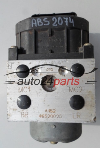 POMPE HYDRAULIQUE ET CALCULATEUR d'ABS FIAT SEICENTO BOSCH 0 265 216 569,  46520025