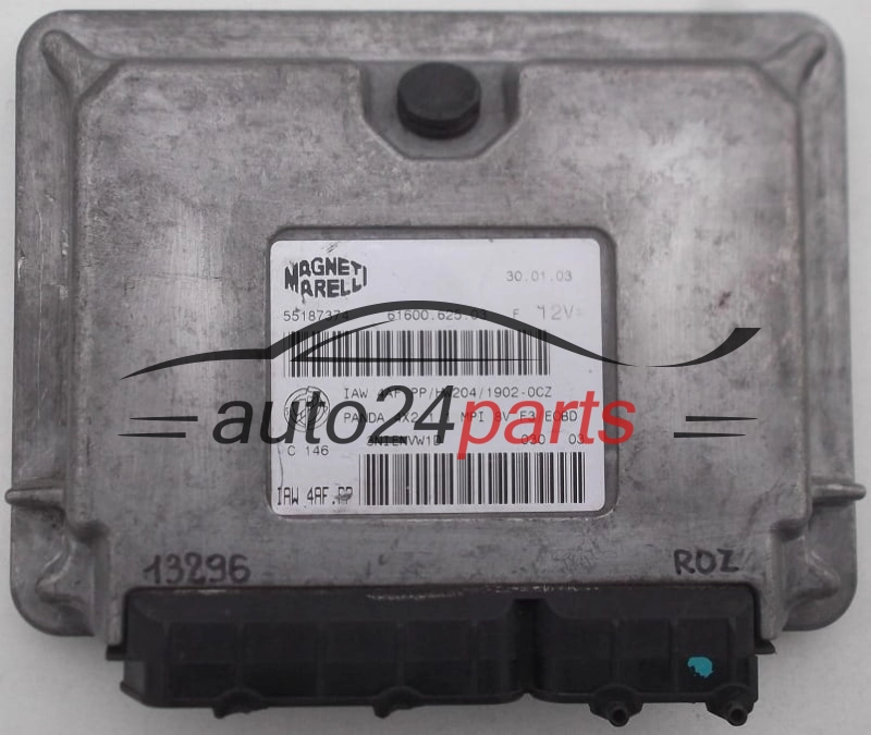 KOMPUTER STEROWNIK SILNIKA FIAT PANDA, IAW 4AF.PP, IAW4AFPP, 61600.625.03, 6160062503, 55187374 