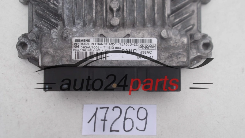 KOMPUTER STEROWNIK SILNIKA FORD FIESTA C-MAX 5WS40166E-T, 5WS40166ET 4M51-12A650-ZC