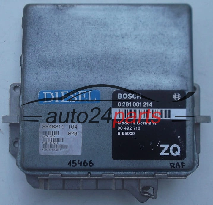  KOMPUTER STEROWNIK SILNIKA OPEL OMEGA 2.5 TD U25TD 90 492 710 ZQ, 90492710 ZQ, BOSCH 0281001214, 0 281 001 214