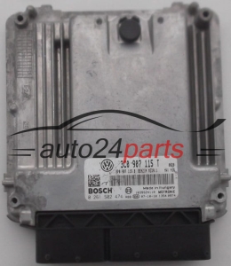 ECU CENTRALITA DE MOTOR VOLKSWAGEN PASSAT 2.0 TSI BOSCH 0 261 S02 474, 0261S02474, 3C0 907 115 T, 3C0907115T, 8P0907115B, MED9.1 