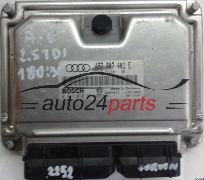 MOTORSTEUERGERÄT ECU STEUERGERÄT AUDI A6 2.5 TDI 4B2907401E, 4B2 907 401 E, BOSCH 0 281 010 394, 0281010394, DIESEL EDC15UM+ D02
