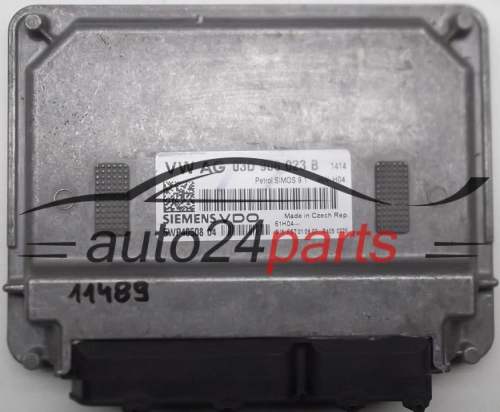 CENTRALITA DE MOTOR  VW VOLKSWAGEN FOX 1.4 03D906023B, 03D 906 023 B, SIEMENS VDO 5WP40508 04, 5WP4050804 