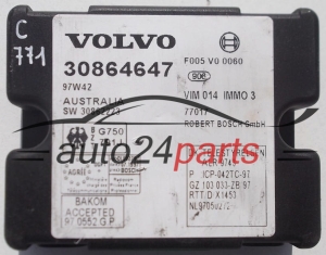 CENTRALKA MODUL STEROWNIK VOLVO S40 V40 30864647 - C771