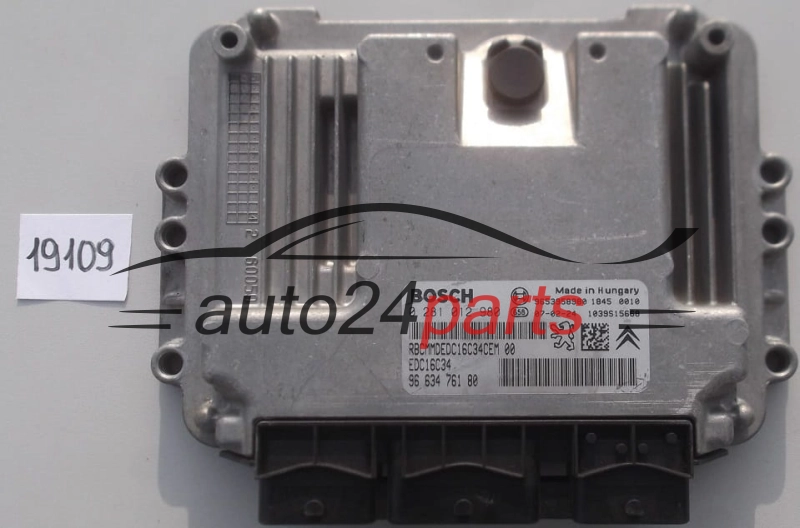 KOMPUTER STEROWNIK SILNIKA CITROEN C4 1.6 HDI BOSCH 0 281 012 980, 0281012980, 96 634 761 80, 9663476180, 9653958980, EDC16C34 