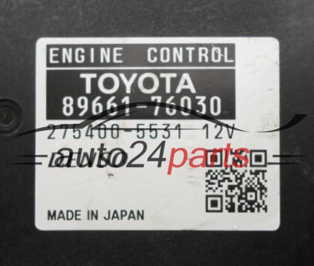 CALCULATEUR MOTEUR LEXUS CT200 1.8 HYBRID Denso 275400-5531,  89661-76030