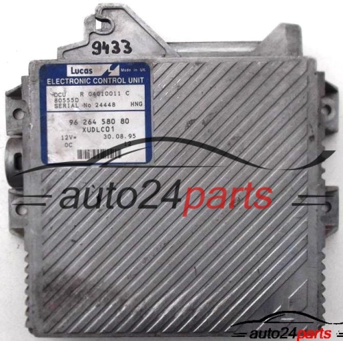 MOTORSTEUERGERÄT ECU STEUERGERAT CITROEN XANTIA, PEUGEOT 605 2.1, R 04010011 C, R04010011C, 96 264 580 80, 9626458080 