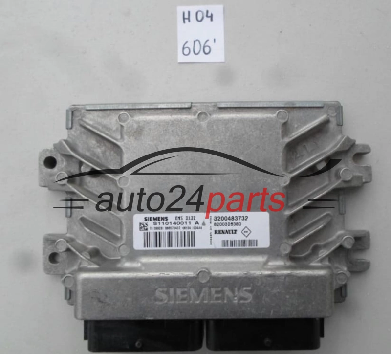 KOMPUTER STEROWNIK SILNIKA RENAULT DACIA S110140011 A, S110140011A, 8200483732