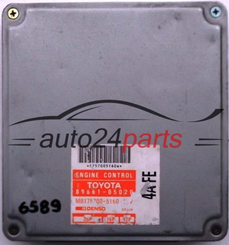 KOMPUTER STEROWNIK SILNIKA TOYOTA CARINA 1.6 89661-05020 8966105020 MB175700-5160 MB1757005160