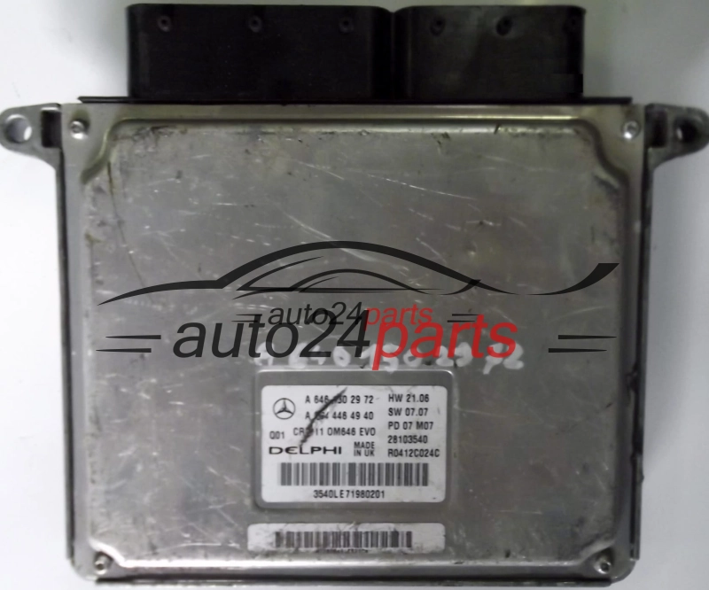 KOMPUTER STEROWNIK SILNIKA MERCEDES E220 CDI E-KLASA W211 A6461502972, 6461502972, A0044464940