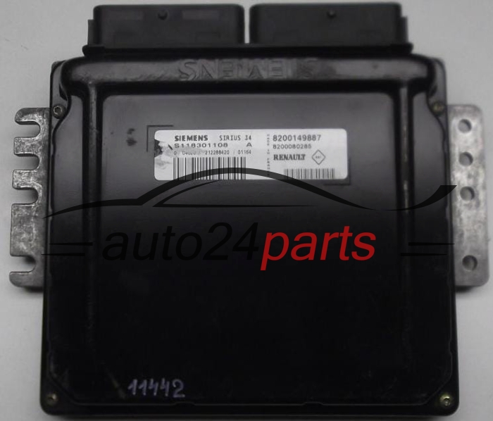 KOMPUTER STEROWNIK SILNIKA RENAULT SCENIC 1.6 S118301108 A, S118301108A, 8200149887 - 