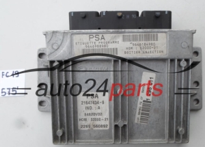 CALCULATEUR MOTEUR CITROEN PEUGEOT 21647434-9, 216474349, 9646988980, 9646184980