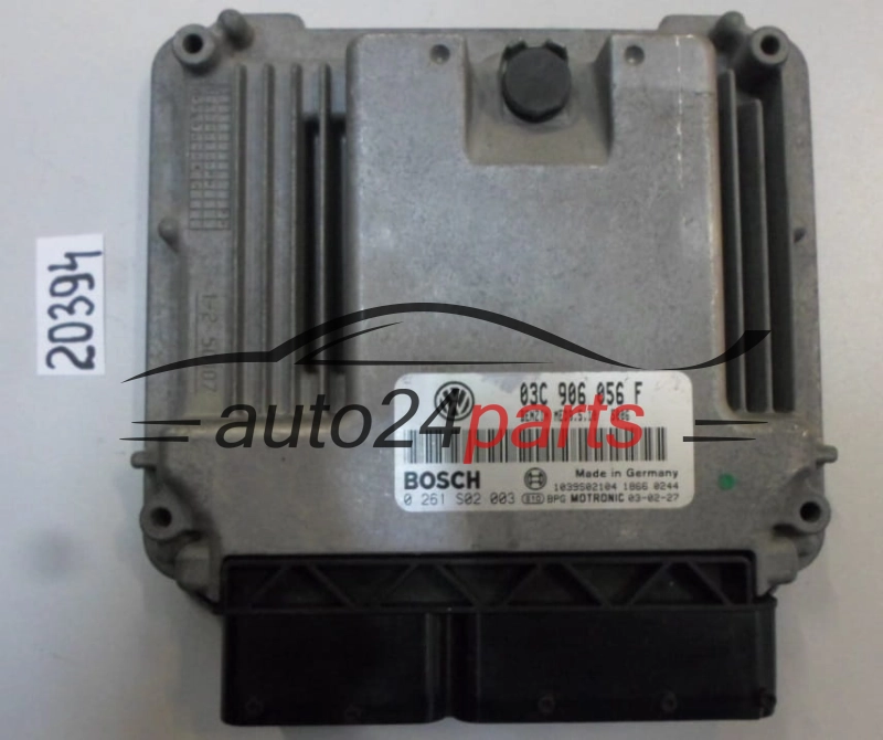 KOMPUTER STEROWNIK SILNIKA VW VOLKSWAGEN TOURAN 1.6 FSI 03C906056F, 03C 906 056 F, BOSCH 0261S02003, 0 261 S02 003, BENZIN MED9.5.10