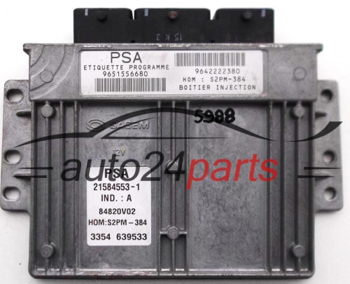 KOMPUTER STEROWNIK SILNIKA CITROEN 1.4 21584553-1, 215845531, 9651556680 - 5988, 562