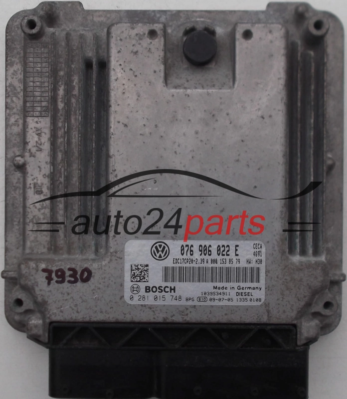  CALCULATEUR MOTEUR VOLKSWAGEN CRAFTER 2.5 TDI BOSCH 0 281 015 748