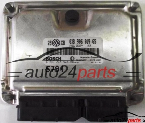 ECU CENTRALITA DE MOTOR VW VOLKSWAGEN PASSAT 1.9 TDI 038906019GS, BOSCH 0 281 010 940, 0281010940, 28SA5627, DIESEL EDC15P+ 1525 