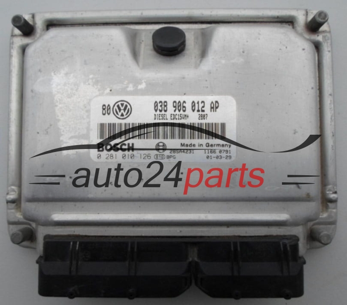 CALCULATEUR MOTEUR VW VOLKSWAGEN GOLF 1.9 TDI BOSCH 0 281 010 126,  038 906 012 AP