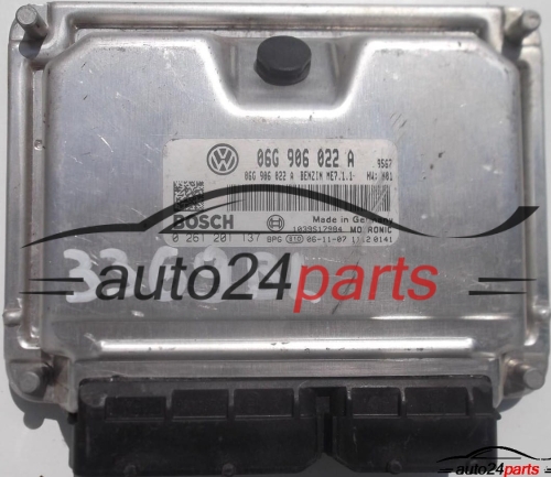 ECU CENTRALITA DE MOTOR VW VOLKSWAGEN CADDY TOURAN 2.0 06G906022A, 06G 906 022 A, BOSCH 0 261 201 137, 0261201137