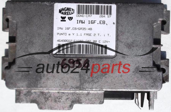 ECU CENTRALITA DE MOTOR FIAT PUNTO 1.1 MAGNETI MARELLI IAW 16F.EB, IAW16FEB, 46480662, 61602.102.00, 6160210200