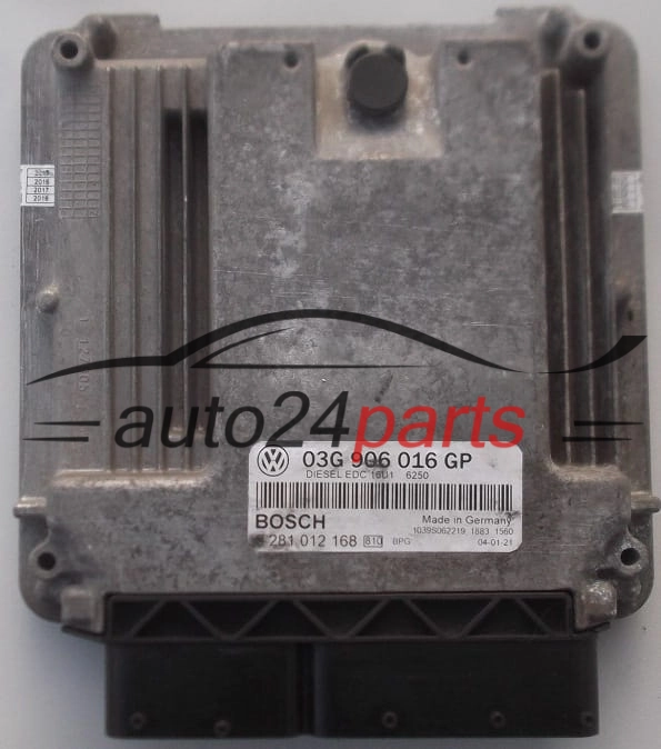 CALCULATEUR MOTEUR VOLKSWAGEN CADDY 2.0 SDI BOSCH 0 281 012 168,  03G 906 016 GP