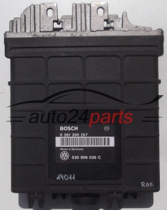 MOTORSTEUERGERÄT ECU STEUERGERÄT VOLKSWAGEN GOLF VENTO 1.4 BOSCH 0 261 200 257, 0261200257, 030 906 026 C, 030906026C 