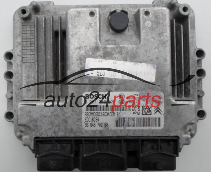 CALCULATEUR MOTEUR PEUGEOT 206 1.4 HDI BOSCH 0 281 012 528,  96 645 702 80