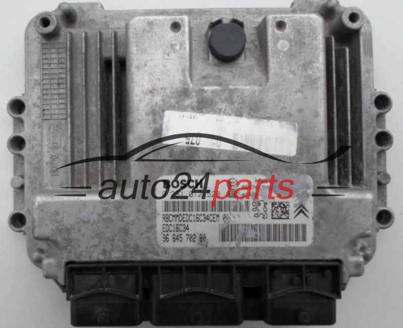 CALCULATEUR MOTEUR PEUGEOT 206 1.4 HDI BOSCH 0 281 012 528,  96 645 702 80