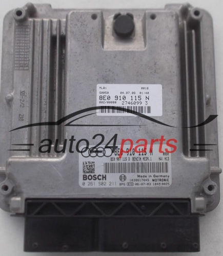 MOTORSTEUERGERÄT ECU STEUERGERÄT  AUDI A4 2.0 TFSI BOSCH 0 261 S02 211