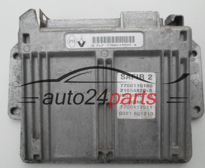 CALCULATEUR MOTEUR RENAULT CLIO 1.2 Sagem 21654820-6,  7700115160