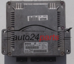 MOTORSTEUERGERÄT ECU STEUERGERÄT PEUGEOT 607 2.2 HDI BOSCH 0 281 010 880, 0281010880, 96 482 681 80, 9648268180, EDC15C2 34