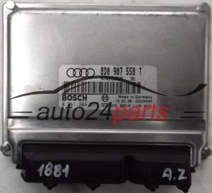 MOTORSTEUERGERÄT ECU STEUERGERÄT AUDI A4 1.8T 1.8 TURBO ADR 8D0907558T, 8D0 907 558 T, BOSCH 0261204957, 0 261 204 957
