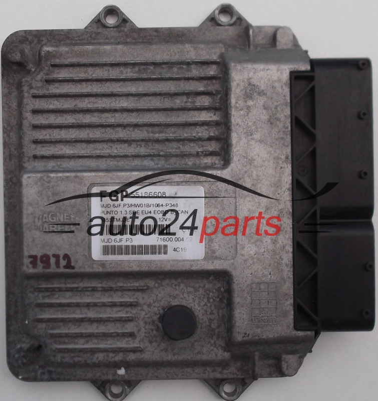 KOMPUTER STEROWNIK SILNIKA FIAT PUNTO 1.3 JTD MAGNETI MARELLI MJD 6JF.P3