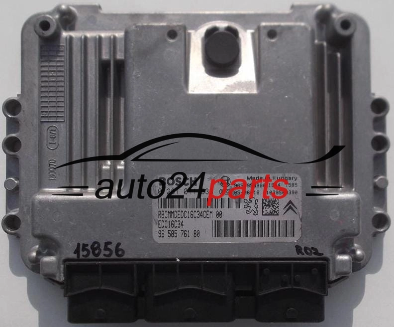 MOTORSTEUERGERÄT ECU STEUERGERAT CITROEN PEUGEOT 407 1.6 HDI, BOSCH 0 281 011 633, 0281011633, 96 585 761 80, 9658576180, 9653958980