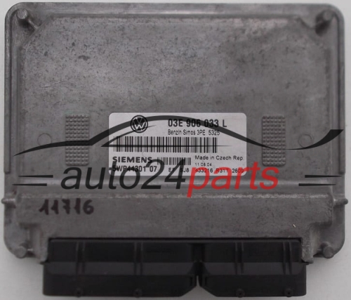 ECU CENTRALITA DE MOTOR  VOLKSWAGEN POLO 1.2 AZQ SIEMENS 5WP44301 07,  03E 906 033 L