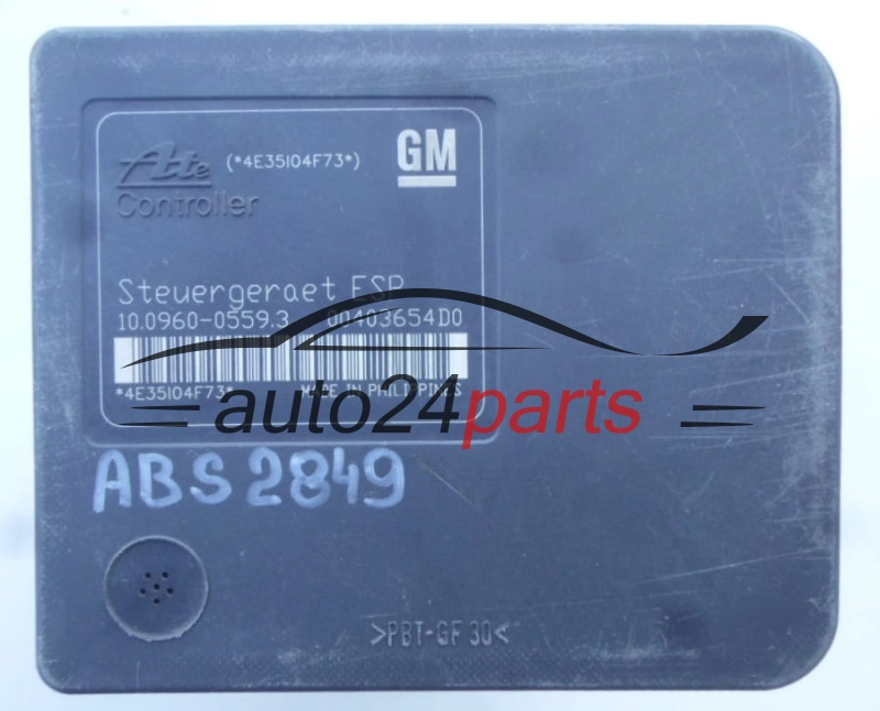 OPEL ASTRA H ZAFIRA B GM 13 234 911 AS, 13234911, ATE 10.0206-0248.4, 10020602484, 10.0960-0559.3, 10096005593