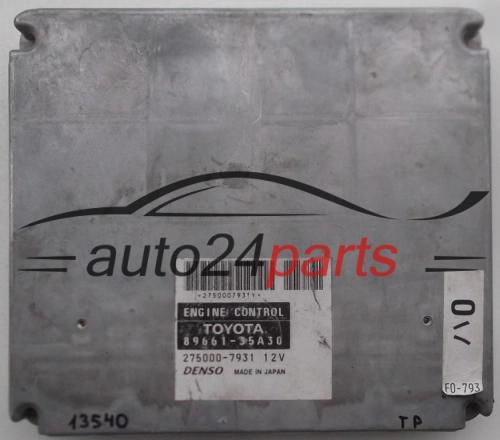 KOMPUTER STEROWNIK SILNIKA TOYOTA 8966135A30, DENSO 2750007931