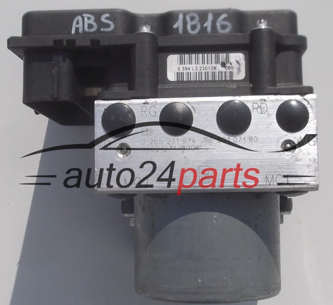BOMBA HIDRAULICA Y CENTRALITA ABS CITROEN PEUGEOT BOSCH 0 265 231 974,  96 601 071 80