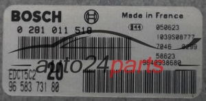 ECU CENTRALITA DE MOTOR CITROEN XSARA PICASSO  BOSCH 0 281 011 518, 0281011518, 96 583 731 80, 9658373180, 9640938680, EDC15C2