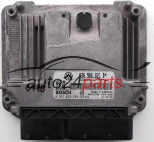 MOTORSTEUERGERÄT ECU STEUERGERAT SKODA OCTAVIA 1.9TDI BOSCH 0 281 013 289, 0281013289, 03G 906 021 DN, 03G8906021DN, 1039S16788
