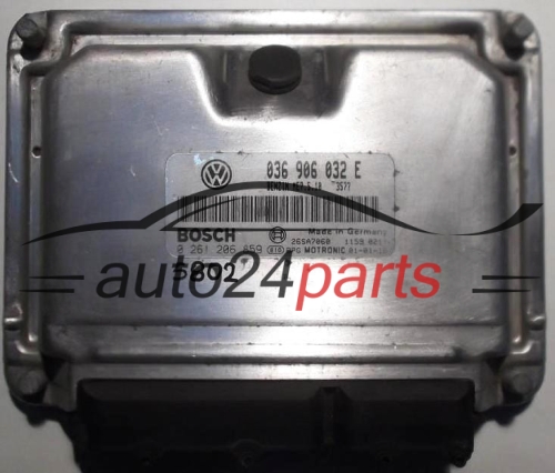 ECU CENTRALITA DE MOTOR SEAT LEON 1.4 036 906 032 E, 036906032E, BOSCH 0 261 206 859, 0261206859