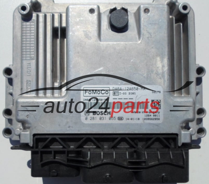 CALCULATEUR MOTEUR FORD FIESTA 1.5 TDCI BOSCH 0 281 031 055,  FoMoCo DA6A-12A650-MA