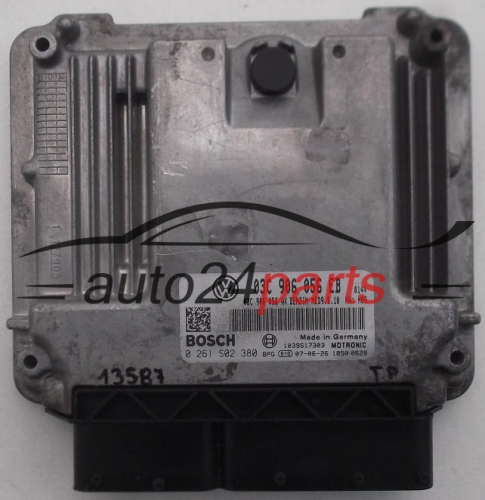 KOMPUTER STEROWNIK SILNIKA SKODA OCTAVIA BOSCH 0 261 S02 380, 0261S02380, 03C 906 056 EB, 03C906056EB