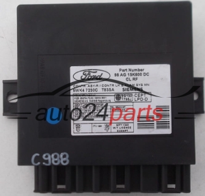 CENTRALKA MODUL STEROWNIK ALARMU FORD FOCUS MONDEO SIEMENS 5WK4 7230 C, 5WK47230C, T38SA, 98AG 15K600 DC, 98AG15K600DC - C988