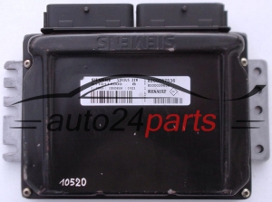 MOTORSTEUERGERÄT ECU STEUERGERÄT  RENAULT CLIO 1.2 SIEMENS S110114000 B, S110114000B, 8200057536, 8200029658 
