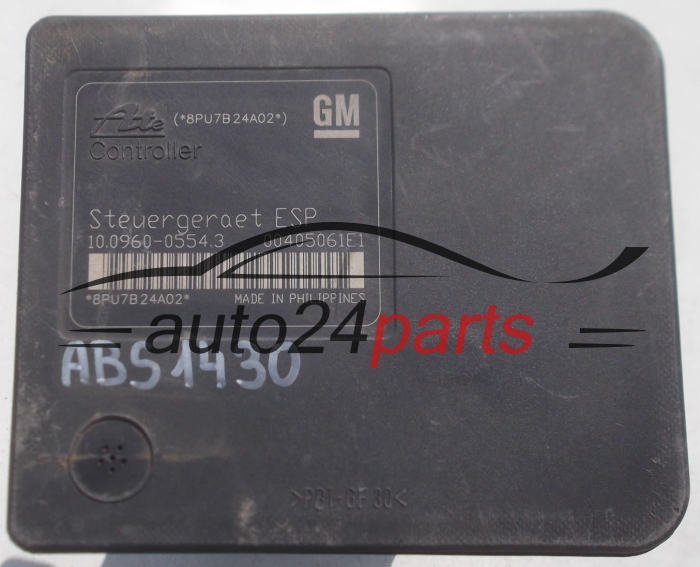 POMPE HYDRAULIQUE ET CALCULATEUR dABS OPEL ASTRA H ZAFIRA B GM 13246535, ATE 10.0206-0290.4, 10020602904, 10.0960-0554.3, 10096005543