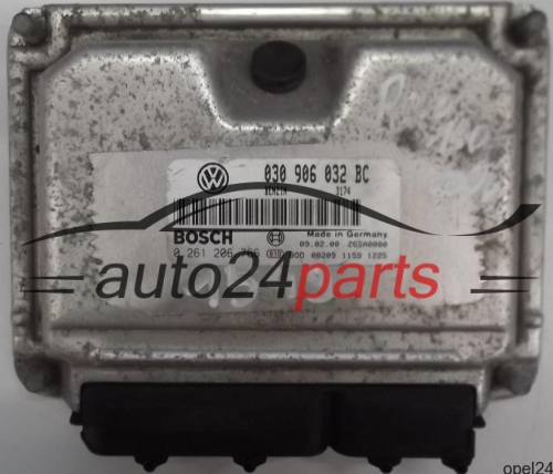 MOTORSTEUERGERÄT ECU STEUERGERÄT VW VOLKSWAGEN POLO 1.0 030906032BC, 030 906 032 BC, BOSCH 0261206766, 0 261 206 766 