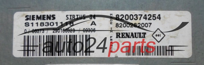 MOTORSTEUERGERÄT ECU STEUERGERÄT  RENAULT CLIO 1.2 SIEMENS S118301118 A