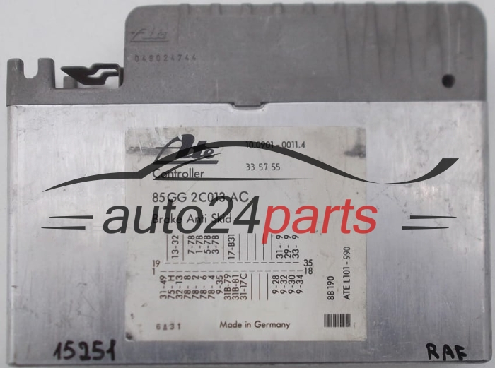CALCULATEUR ABS FORD SCORPIO ATE 10.0901-0011.4, 10090100114, 85GG2C013AC