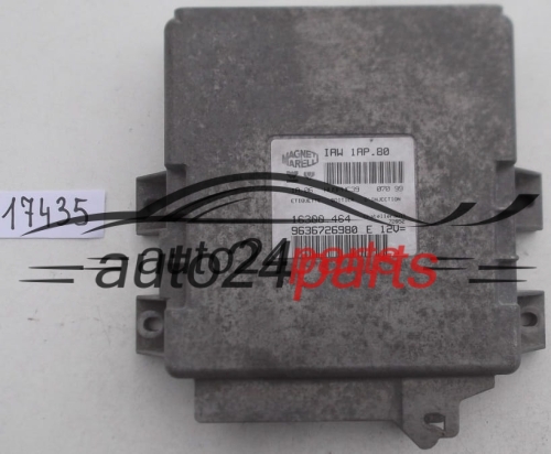 MOTORSTEUERGERÄT ECU STEUERGERAT PEUGEOT 206 MAGNETI MARELLI IAW 1AP.80, IAW1AP80, 16300.464, 16300464, 9636726980 E