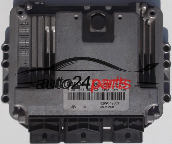 ECU CENTRALITA DE MOTOR  RENAULT MEGANE SCENIC 1.9 DCI BOSCH 0 281 011 390,  8200310863